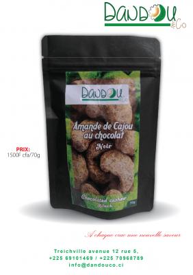 Amandes de cajou au chocolat noir
